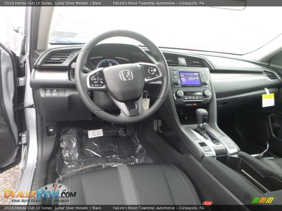 2019 Honda Civic LX Sedan Lunar Silver Metallic / Black Photo #11