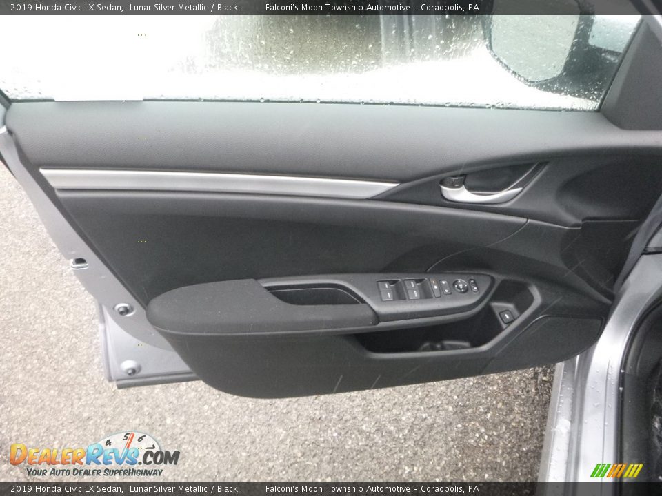 2019 Honda Civic LX Sedan Lunar Silver Metallic / Black Photo #12