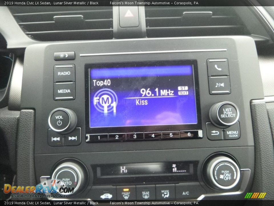 2019 Honda Civic LX Sedan Lunar Silver Metallic / Black Photo #14