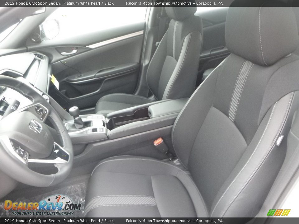 2019 Honda Civic Sport Sedan Platinum White Pearl / Black Photo #8