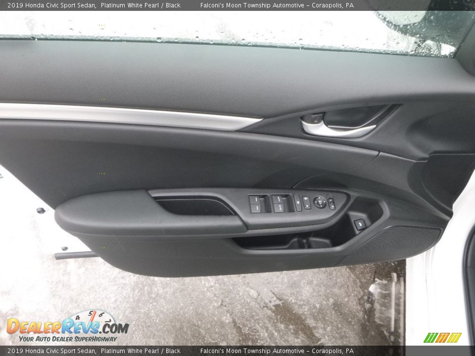 2019 Honda Civic Sport Sedan Platinum White Pearl / Black Photo #9