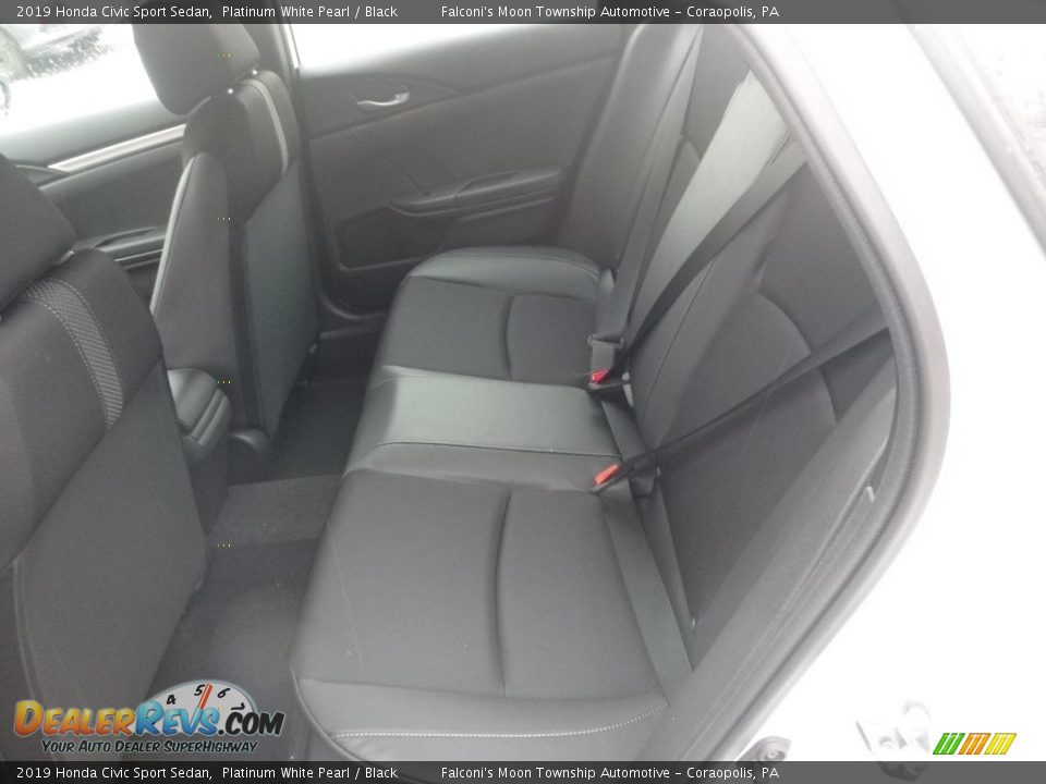 2019 Honda Civic Sport Sedan Platinum White Pearl / Black Photo #11