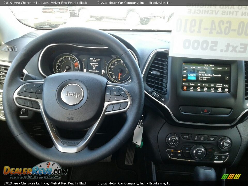 2019 Jeep Cherokee Latitude Velvet Red Pearl / Black Photo #13