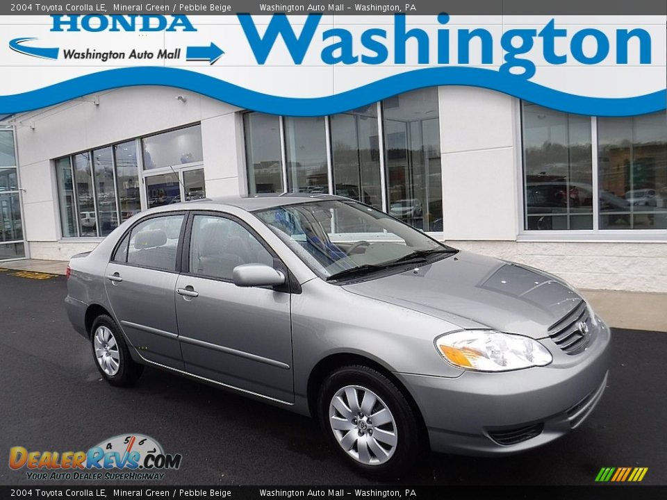 2004 Toyota Corolla LE Mineral Green / Pebble Beige Photo #1