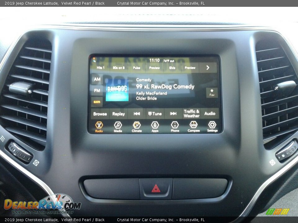 2019 Jeep Cherokee Latitude Velvet Red Pearl / Black Photo #15