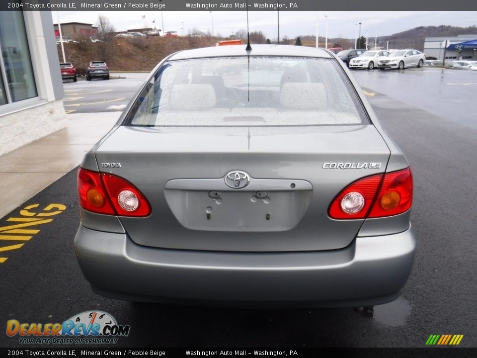 2004 Toyota Corolla LE Mineral Green / Pebble Beige Photo #8