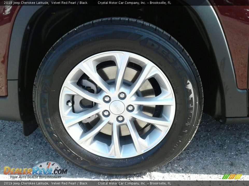 2019 Jeep Cherokee Latitude Velvet Red Pearl / Black Photo #20