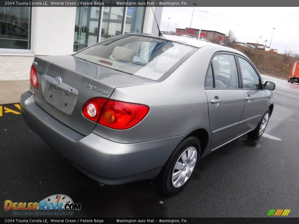 2004 Toyota Corolla LE Mineral Green / Pebble Beige Photo #9