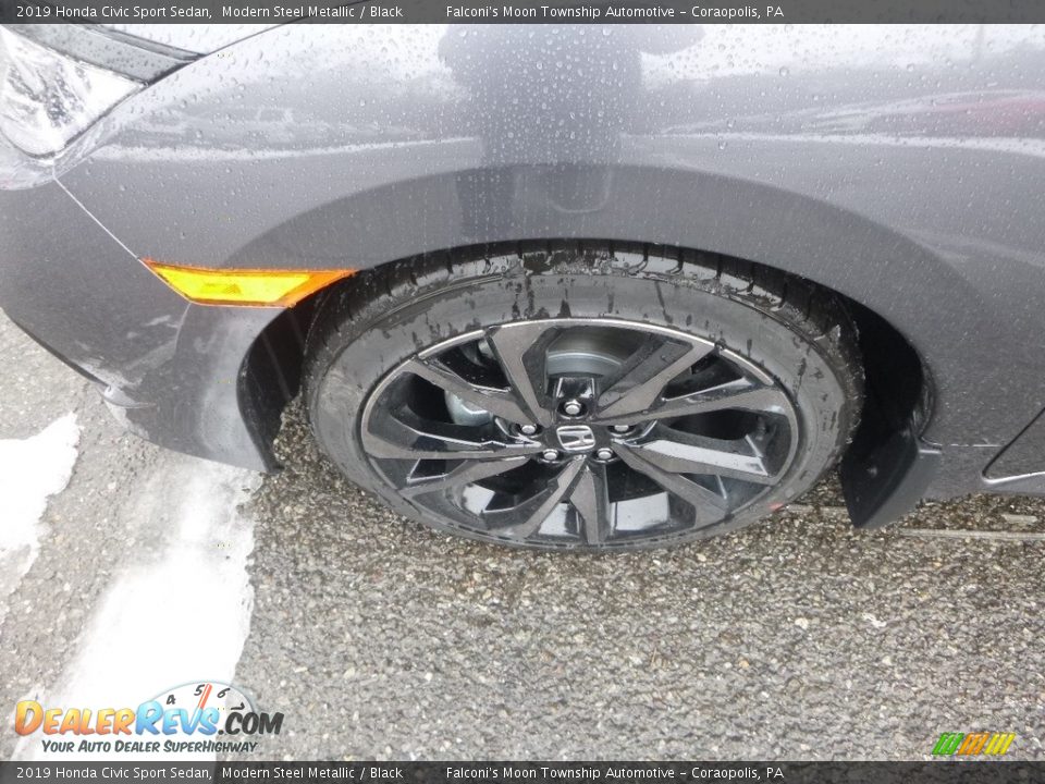 2019 Honda Civic Sport Sedan Modern Steel Metallic / Black Photo #2