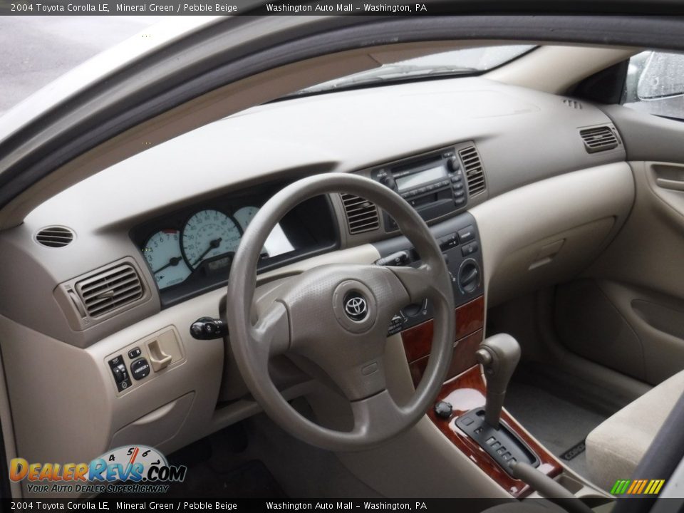 2004 Toyota Corolla LE Mineral Green / Pebble Beige Photo #10