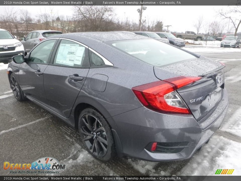 2019 Honda Civic Sport Sedan Modern Steel Metallic / Black Photo #4