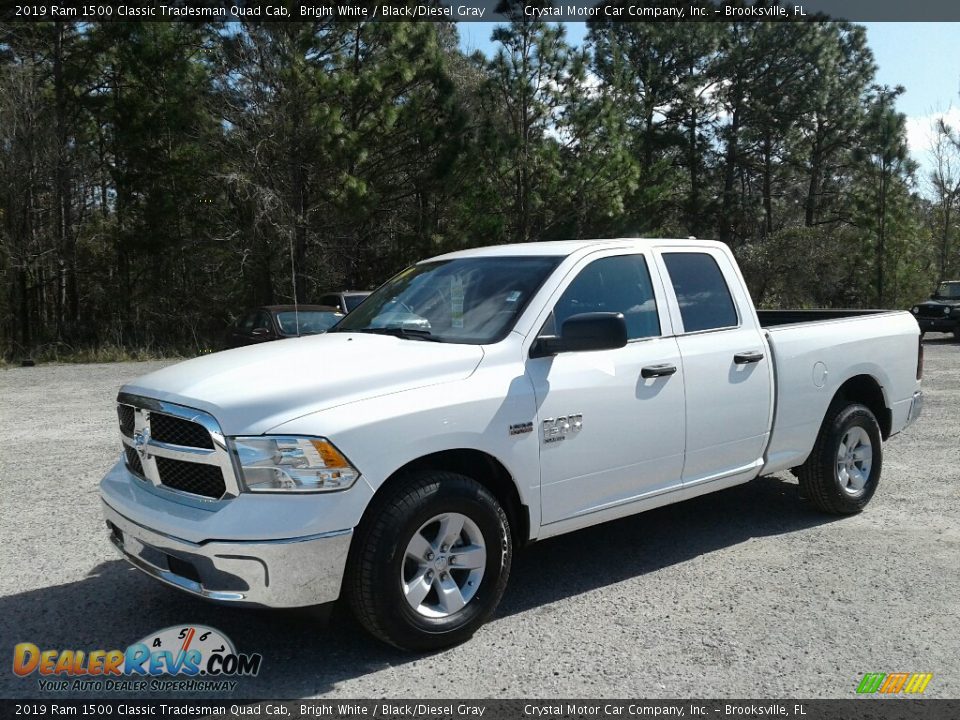 2019 Ram 1500 Classic Tradesman Quad Cab Bright White / Black/Diesel Gray Photo #1