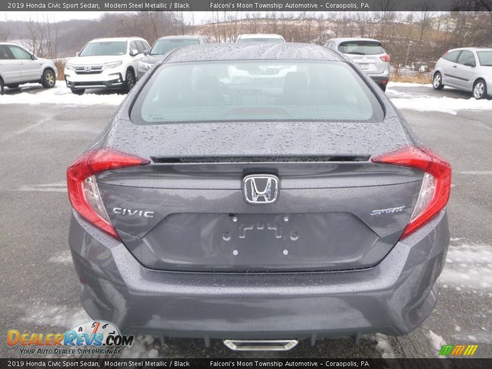 2019 Honda Civic Sport Sedan Modern Steel Metallic / Black Photo #5