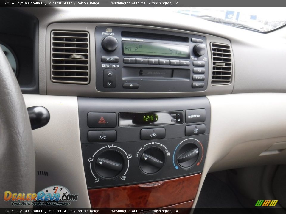 2004 Toyota Corolla LE Mineral Green / Pebble Beige Photo #14