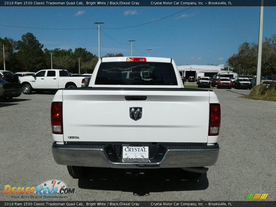2019 Ram 1500 Classic Tradesman Quad Cab Bright White / Black/Diesel Gray Photo #4