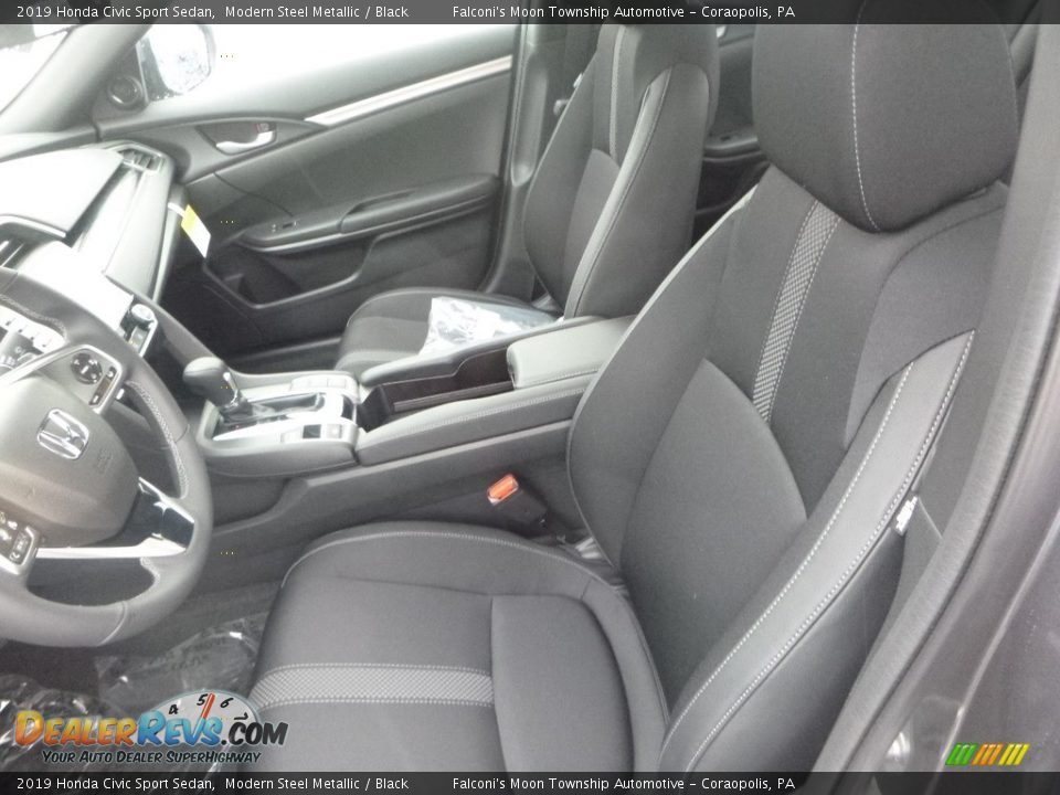 2019 Honda Civic Sport Sedan Modern Steel Metallic / Black Photo #9