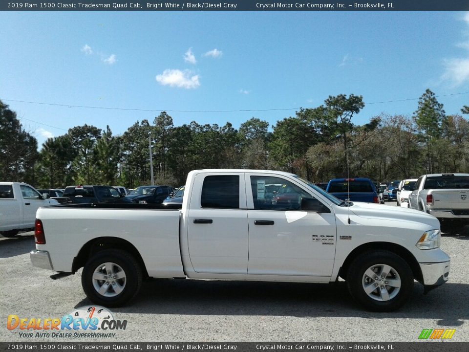 2019 Ram 1500 Classic Tradesman Quad Cab Bright White / Black/Diesel Gray Photo #6