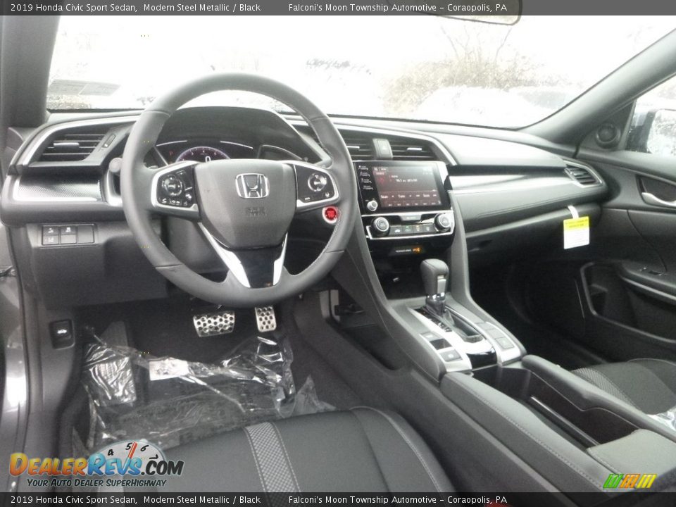 2019 Honda Civic Sport Sedan Modern Steel Metallic / Black Photo #11