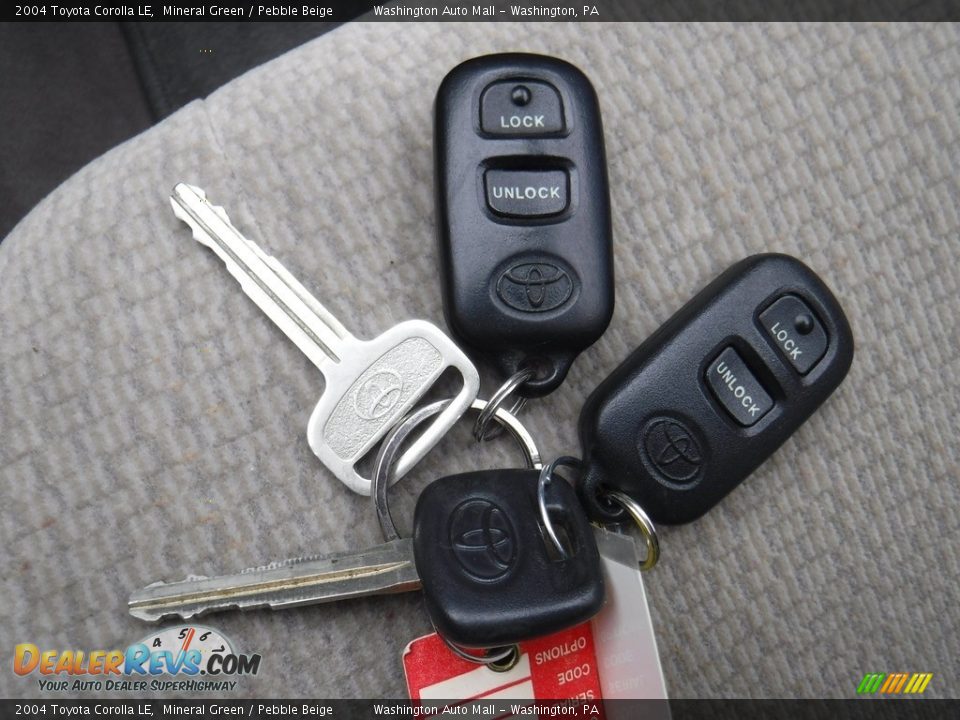 2004 Toyota Corolla LE Mineral Green / Pebble Beige Photo #20