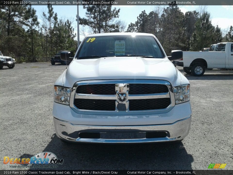 2019 Ram 1500 Classic Tradesman Quad Cab Bright White / Black/Diesel Gray Photo #8