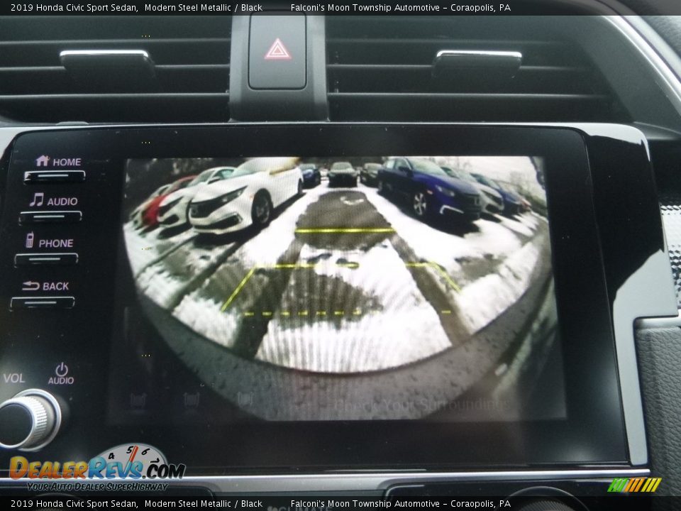 2019 Honda Civic Sport Sedan Modern Steel Metallic / Black Photo #14