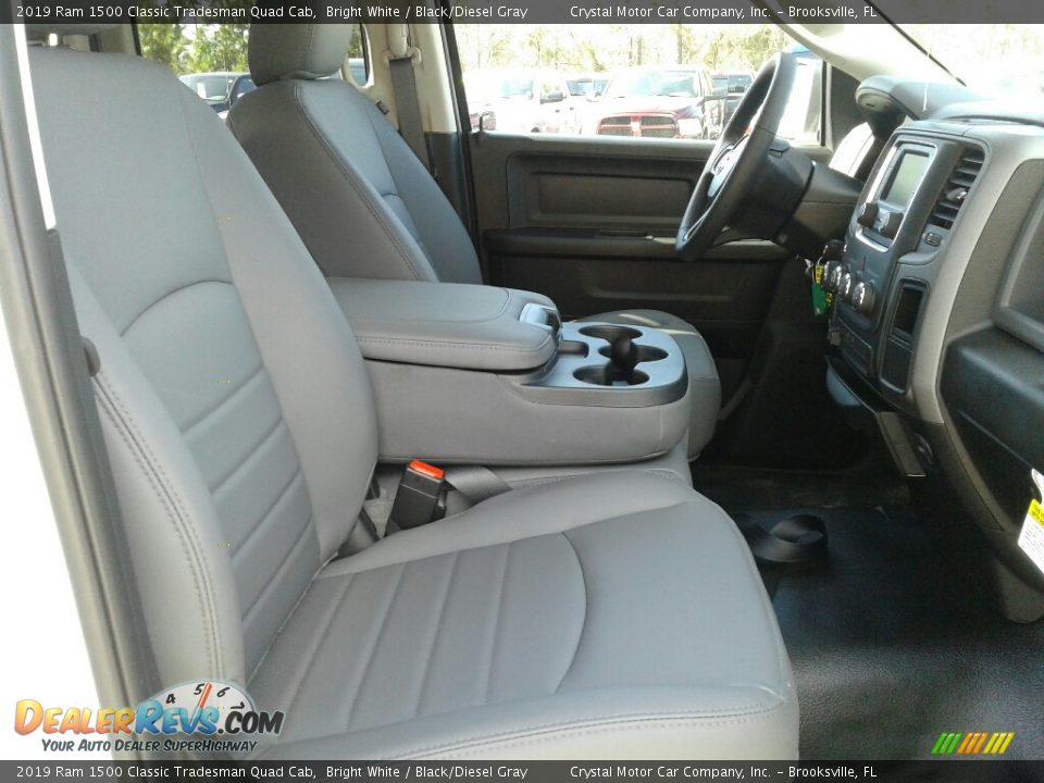 2019 Ram 1500 Classic Tradesman Quad Cab Bright White / Black/Diesel Gray Photo #12