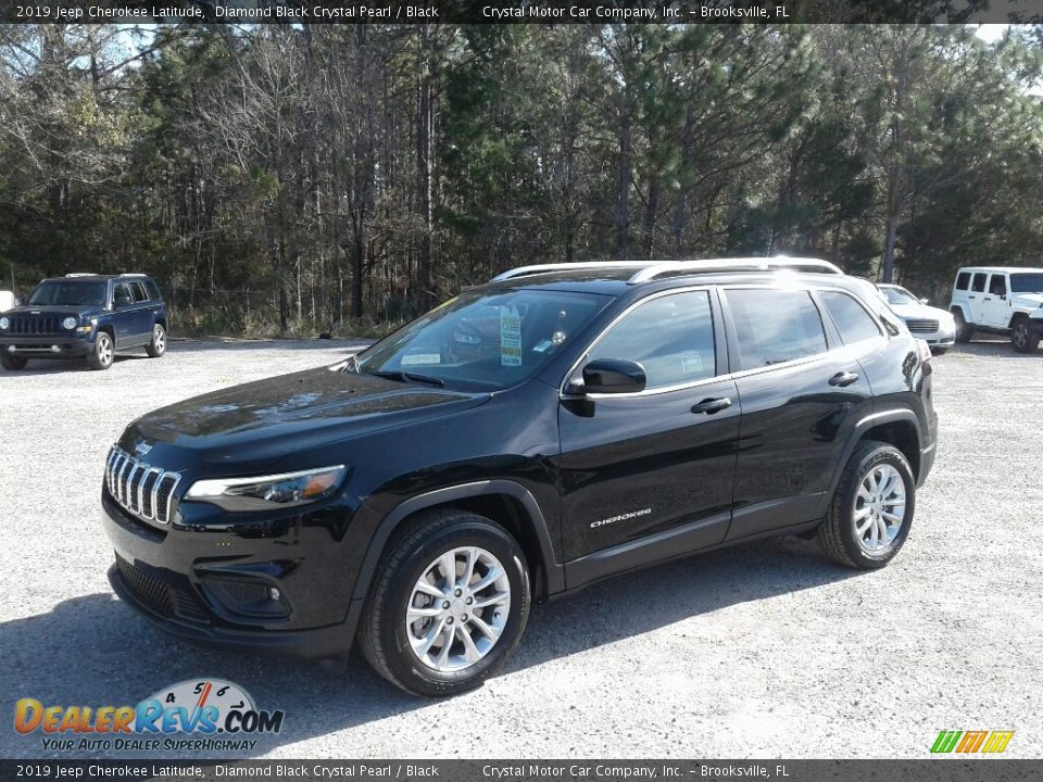 2019 Jeep Cherokee Latitude Diamond Black Crystal Pearl / Black Photo #1