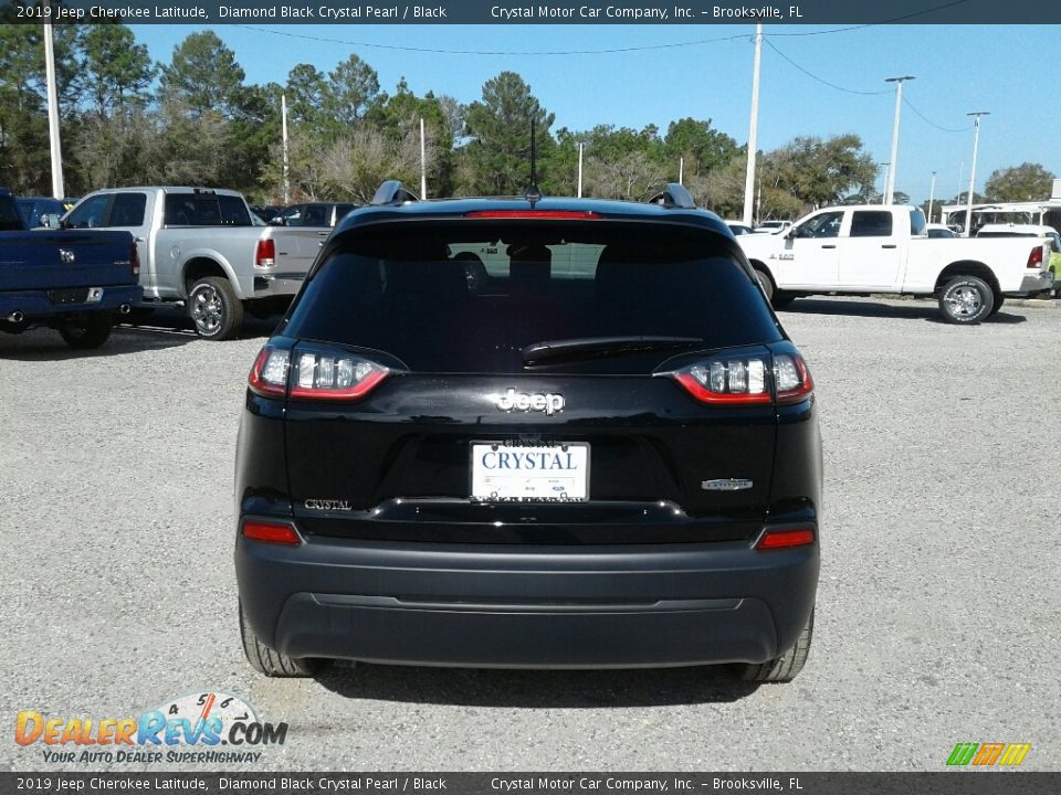 2019 Jeep Cherokee Latitude Diamond Black Crystal Pearl / Black Photo #4