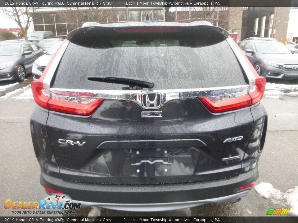 2019 Honda CR-V Touring AWD Gunmetal Metallic / Gray Photo #3