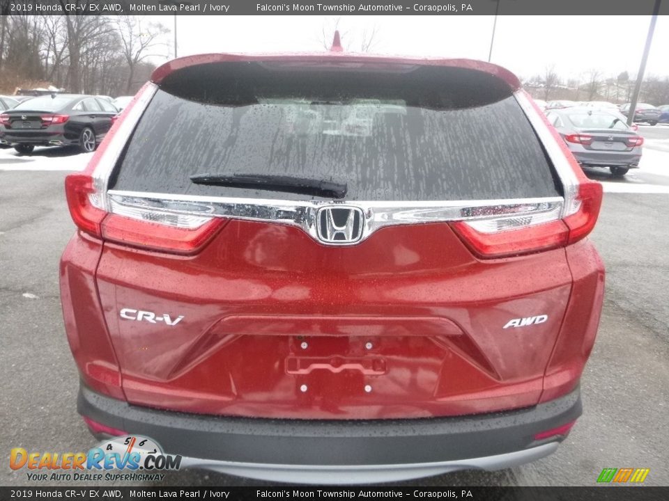 2019 Honda CR-V EX AWD Molten Lava Pearl / Ivory Photo #4