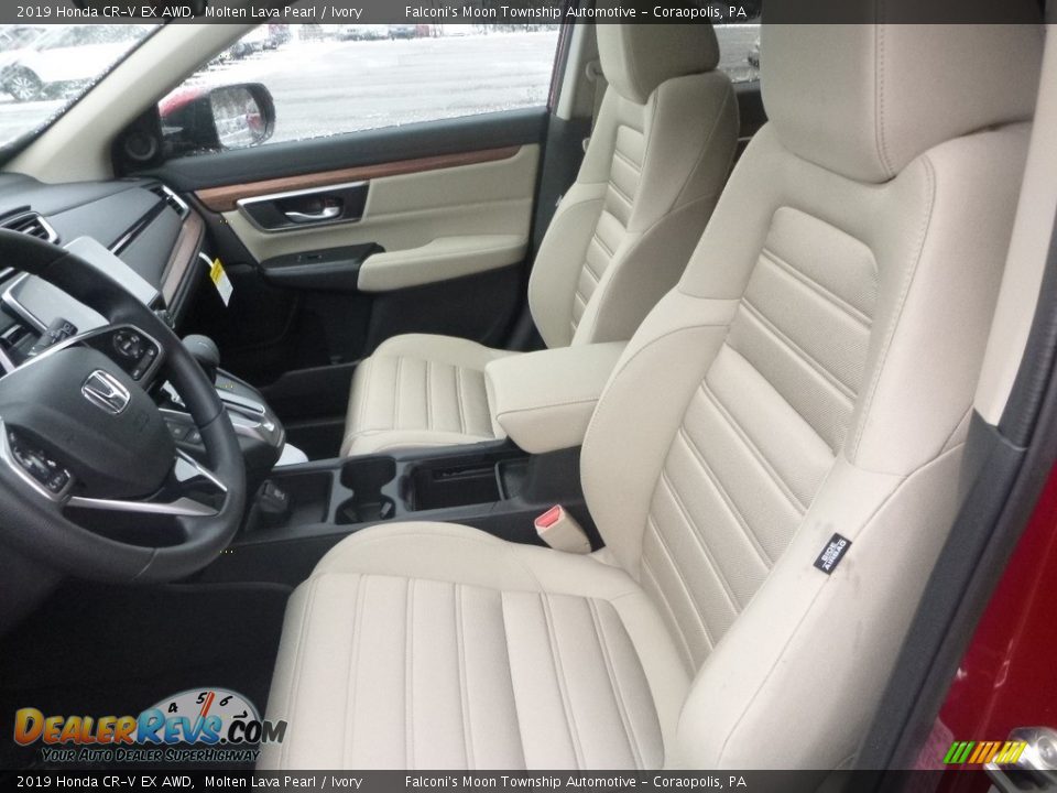 Front Seat of 2019 Honda CR-V EX AWD Photo #8
