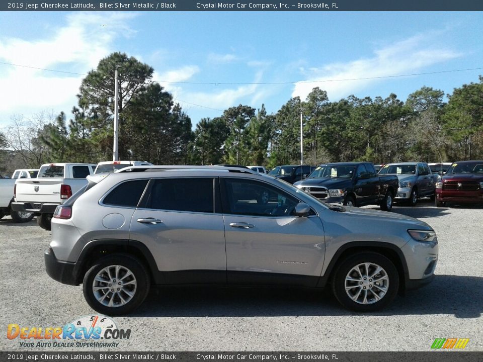 2019 Jeep Cherokee Latitude Billet Silver Metallic / Black Photo #6