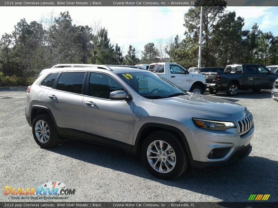 2019 Jeep Cherokee Latitude Billet Silver Metallic / Black Photo #7