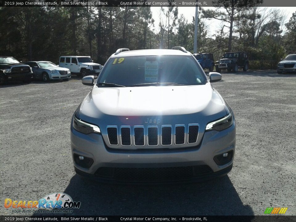 2019 Jeep Cherokee Latitude Billet Silver Metallic / Black Photo #8