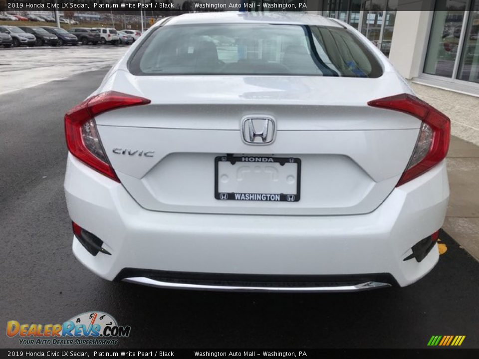 2019 Honda Civic LX Sedan Platinum White Pearl / Black Photo #7