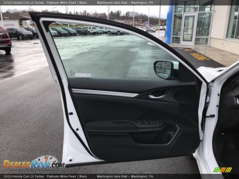 2019 Honda Civic LX Sedan Platinum White Pearl / Black Photo #12