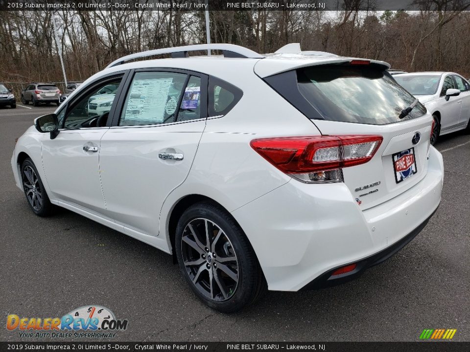 2019 Subaru Impreza 2.0i Limited 5-Door Crystal White Pearl / Ivory Photo #4