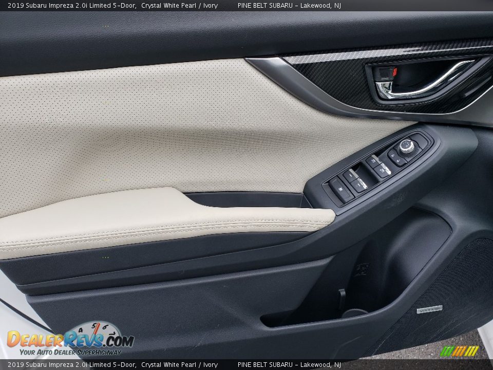 2019 Subaru Impreza 2.0i Limited 5-Door Crystal White Pearl / Ivory Photo #8