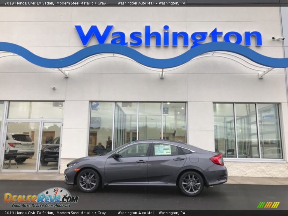 2019 Honda Civic EX Sedan Modern Steel Metallic / Gray Photo #1