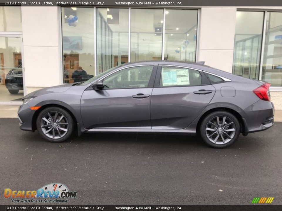 Modern Steel Metallic 2019 Honda Civic EX Sedan Photo #2