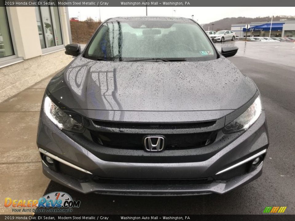 2019 Honda Civic EX Sedan Modern Steel Metallic / Gray Photo #4