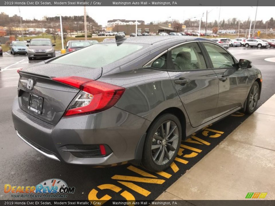 2019 Honda Civic EX Sedan Modern Steel Metallic / Gray Photo #6