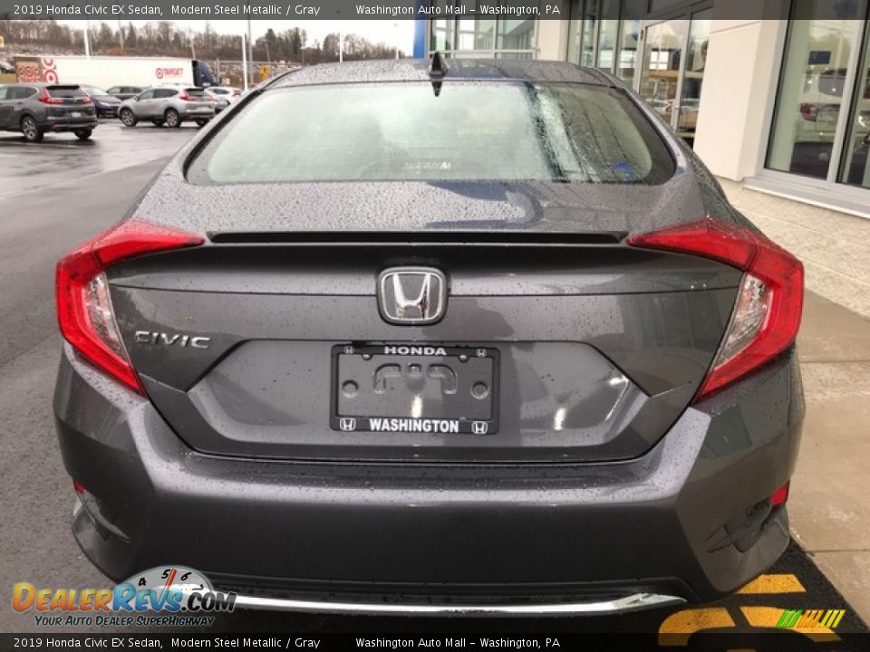 2019 Honda Civic EX Sedan Modern Steel Metallic / Gray Photo #7