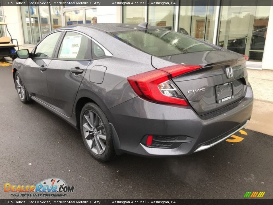 2019 Honda Civic EX Sedan Modern Steel Metallic / Gray Photo #8