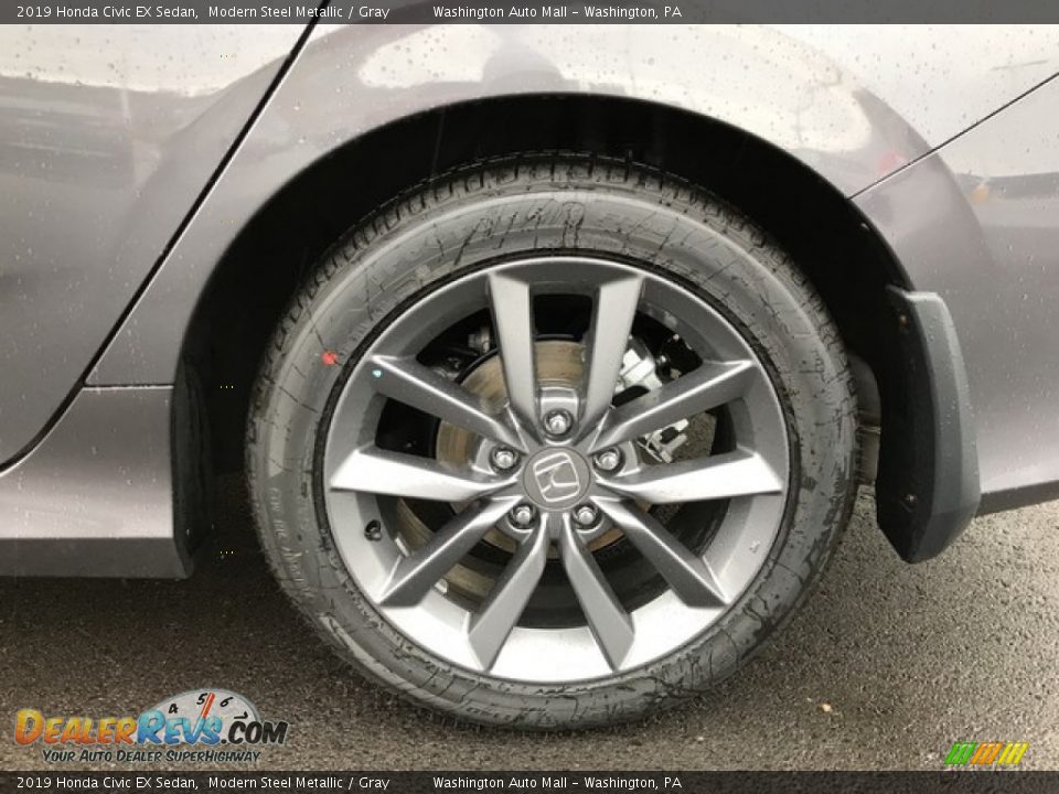 2019 Honda Civic EX Sedan Modern Steel Metallic / Gray Photo #10
