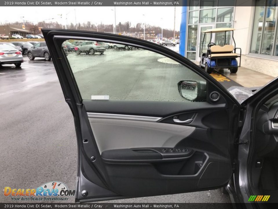 2019 Honda Civic EX Sedan Modern Steel Metallic / Gray Photo #12