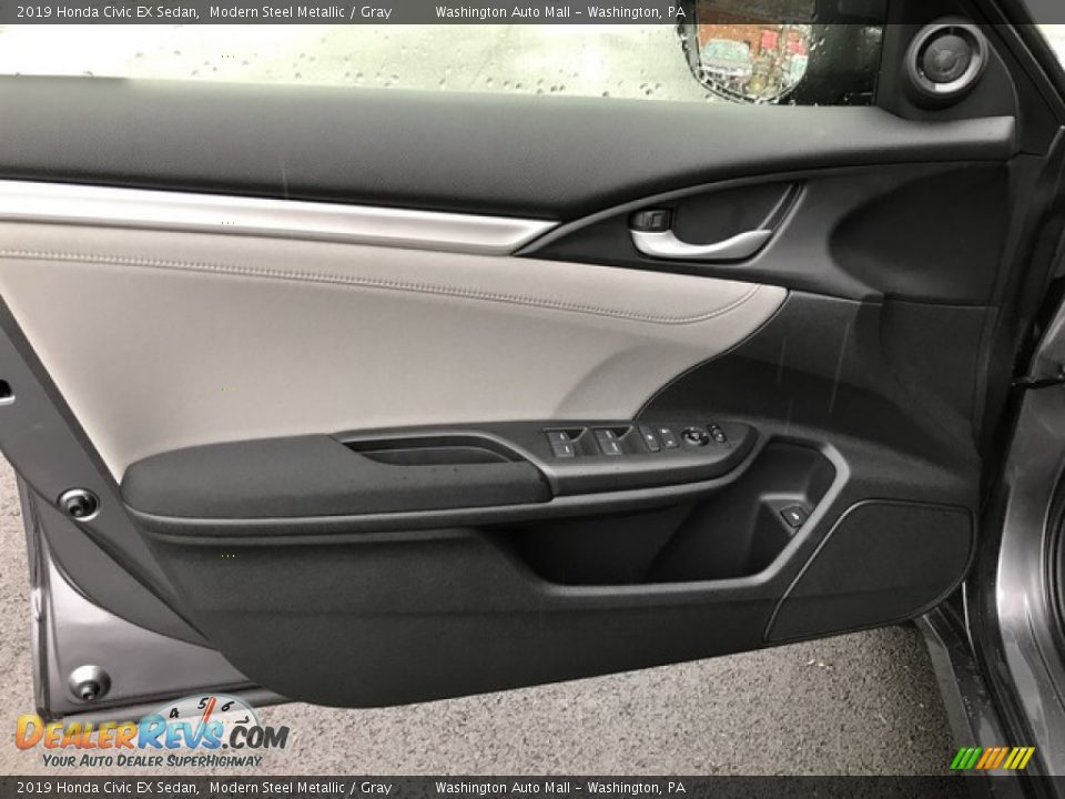 2019 Honda Civic EX Sedan Modern Steel Metallic / Gray Photo #13