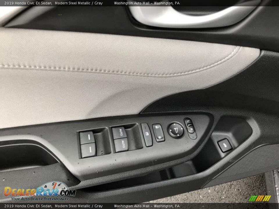 2019 Honda Civic EX Sedan Modern Steel Metallic / Gray Photo #14