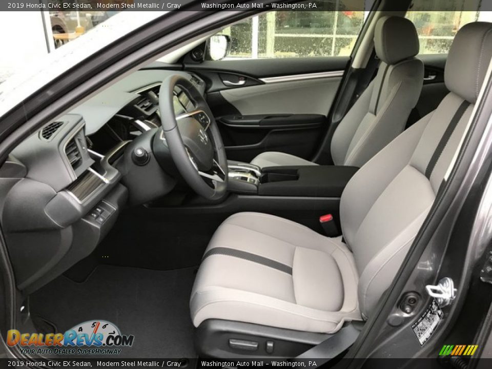 2019 Honda Civic EX Sedan Modern Steel Metallic / Gray Photo #15