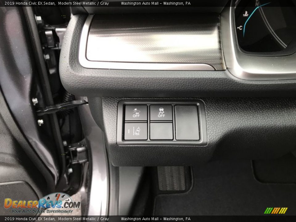 2019 Honda Civic EX Sedan Modern Steel Metallic / Gray Photo #16